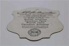 1924 US Amateur at Merion Golf Club Ticket #816 - Bobby Jones' First Amateur Win