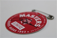 Jack Nicklaus Signed 1963 Masters SERIES Badge #13602 JSA ALOA