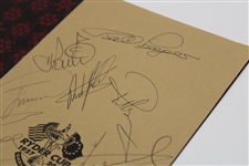 2004 European Team Ryder Cup at Oakland Hills Signed Menu JSA ALOA