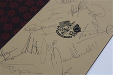 2004 European Team Ryder Cup at Oakland Hills Signed Menu JSA ALOA