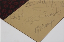 2004 European Team Ryder Cup at Oakland Hills Signed Menu JSA ALOA