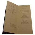 2004 European Team Ryder Cup at Oakland Hills Signed Menu JSA ALOA