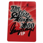 Gary Player Signed 2000 The Senior Skins at Mauna Lani VIP Badge JSA ALOA
