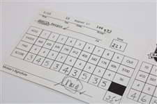Sergio Garcia 2002 PGA Championship at Hazeltine 3rd Rd Match Used Scorecard
