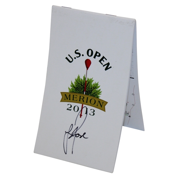 Justin Rose Signed 2013 US Open at Merion Championship Yardage Book JSA ALOA