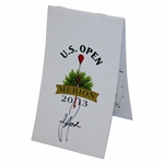 Justin Rose Signed 2013 US Open at Merion Championship Yardage Book JSA ALOA