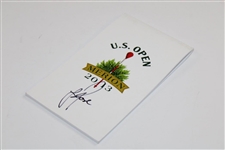 Justin Rose Signed 2013 US Open at Merion Championship Yardage Book JSA ALOA