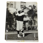 1932 Babe Ruth Golf Swing Follow Through Photo 