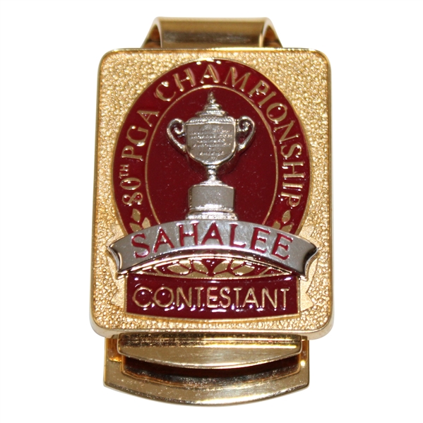 Lanny Wadkins 1998 PGA Championship at Sahalee Contestant Badge/Clip