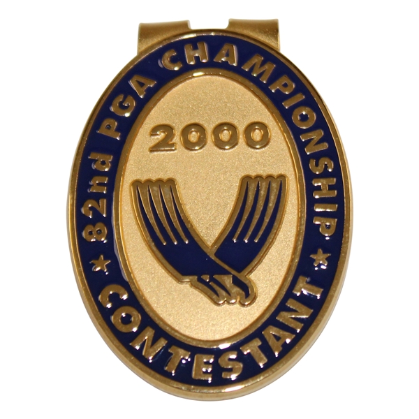 Lanny Wadkins 2000 PGA Championship at Valhalla Contestant Badge/Clip - Tiger Win