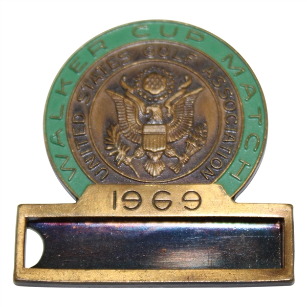 Lanny Wadkins 1969 The Walker Cup at Milwaukee CC Team USA Member Contestant Badge/Clip