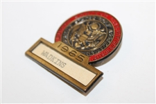 Lanny Wadkins' 1965 US Junior Amateur Championship at Washington CC Contestant Badge/Clip