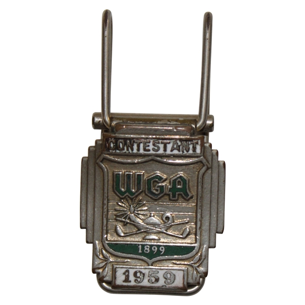 1959 Western Golf Assoc WGA Contestant Badge/Clip