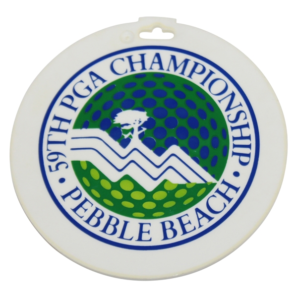 Champion Lanny Wadkins 1977 PGA Championship at Pebble Beach Contestant Bag Tag
