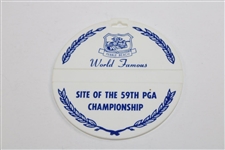 Champion Lanny Wadkins' 1977 PGA Championship at Pebble Beach Contestant Bag Tag