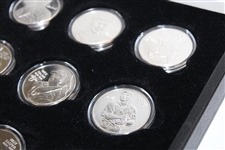 1974 World Golf Hall of Fame Ltd Ed Silver Coin Collection in Original Box w/Info & Certs - 2 Payne Medals