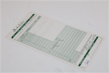 Ben Hogan Signed Shady Oaks Receipt JSA #AI55791