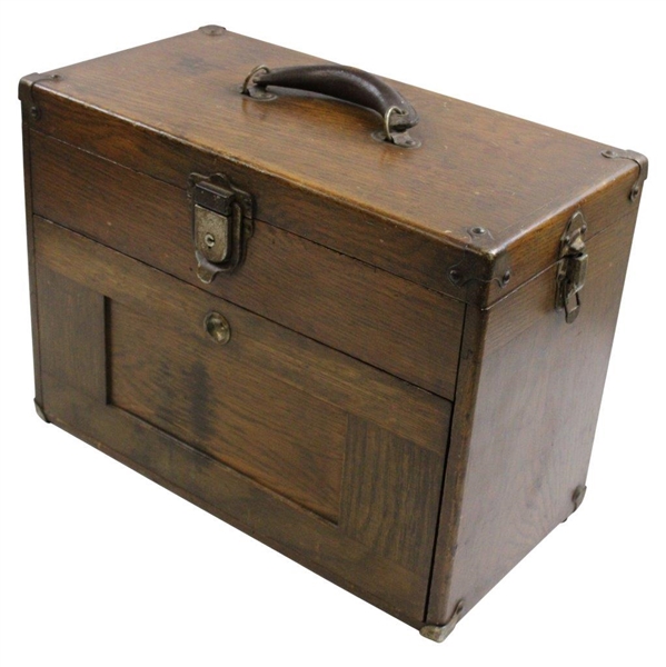Sold at Auction: Vintage Wood Portable Tool/ Equipment Box