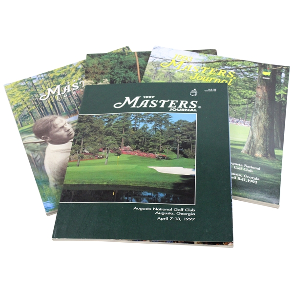 1993, 1996, 1997 & 1998 Official Masters Tournament Journals
