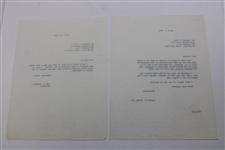 Bobby Jones' Personal 'Golf Is My Game' Letters to Par 3 Architect George Cobb & Royalty Statement