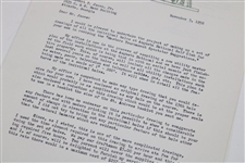 1958 Letter To Bobby Jones From Architect George W. Cobb w/Augusta Content with Response