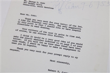 1958 Letter To Bobby Jones From Architect George W. Cobb w/Augusta Content with Response