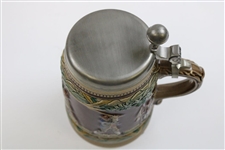 Handarbeit Golf Themed Lidded German Stein