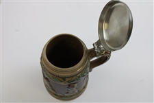 Handarbeit Golf Themed Lidded German Stein