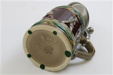 Handarbeit Golf Themed Lidded German Stein