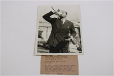 1928 Walter Hagen Claret Jug Press Photo