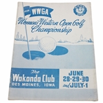 1956 Womens Western Open Championship at The Wakanda Club Official Program