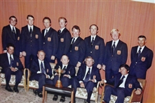 Burke, Blancas, Brewer & Casper Signed 1973 Ryder Cup US Team Photo JSA ALOA