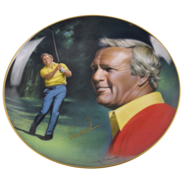 Arnold Palmer Signed Ltd Ed Ceramic 1983 The Athlete of the Decade Plate #1417/3000