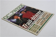1997 Golf Week Magazine w/Tiger on Cover from 1997 Masters - Receiving Green Jacket from Faldo