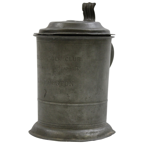 1894 Tuxedo Golf Club Trophy Tankard Won by L.B. Preston - Rare
