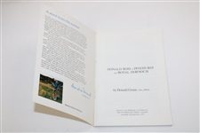 1973 Donald Ross of Pinehurst & Dornoch First Edition Booklet by Donald Grant