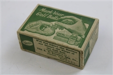c. 1930's R.D. Swisher 'Idento' Mark Your Golf Ball Items in Original Box with Information Card