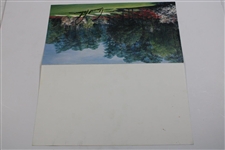 Arnold Palmer Signed Augusta National Golf Club Patio Menu JSA ALOA