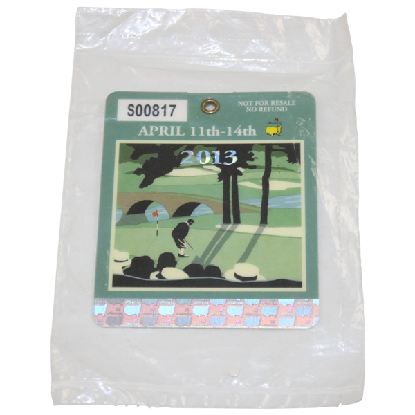 2013 Masters Tournament SERIES Badge #S00817 in Original Unopened Packaging