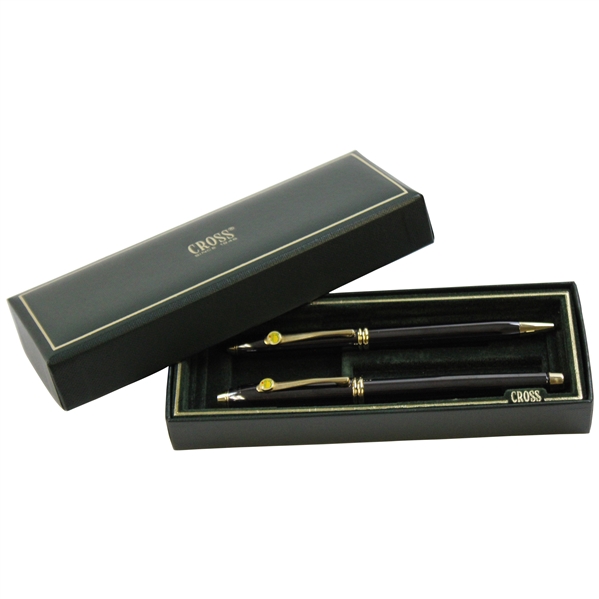 Set of Two (2) CROSS Manufactured The Masters Tournament Logo Pens in Box