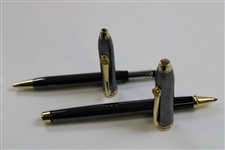 Set of Two (2) CROSS Manufactured The Masters Tournament Logo Pens in Box