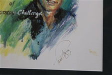 Mickelson, Crenshaw, Lehman & Azinger Signed Timber Lodge Poster - Framed JSA ALOA
