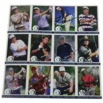 Signed Uncut 1996 Daytons Challenge Golf Card Sheet w/Early Mickelson Card, Stewart & Others JSA ALOA