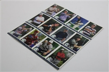 Signed Uncut 1996 'Dayton's Challenge' Golf Card Sheet w/Early Mickelson Card, Stewart & Others JSA ALOA