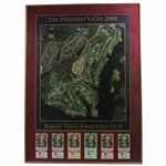 2000 The Presidents Cup at Robert Trent Jones Golf Club w/Tickets Display - Framed