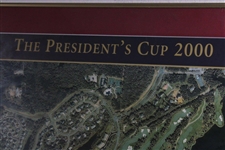 2000 The President's Cup at Robert Trent Jones Golf Club w/Tickets Display - Framed
