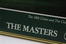 1988 Augusta National GC 18th Green & Clubhouse Linda Hartough Poster - Framed