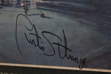 Champion Curtis Strange Signed 1988 US Open at The Country Club (Brookline) Poster - Framed JSA ALOA