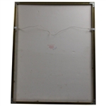 Champion Curtis Strange Signed 1988 US Open at The Country Club (Brookline) Poster - Framed JSA ALOA