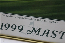 1999 The Masters Augusta National GC 12th Hole Poster - Framed